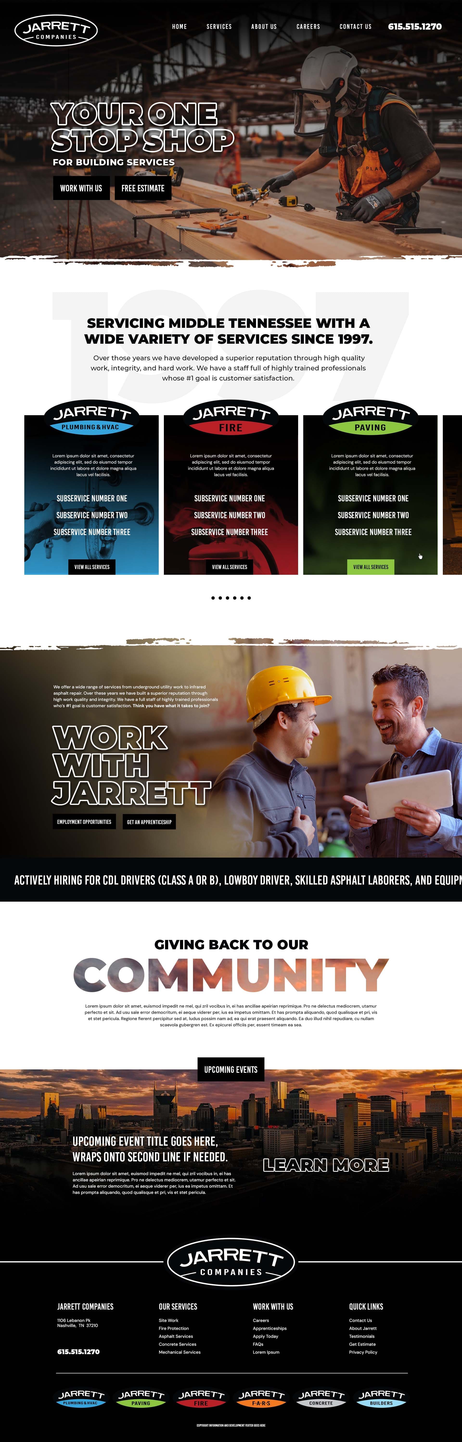 SEO Web Design in Nashville - Jarrett Mockup