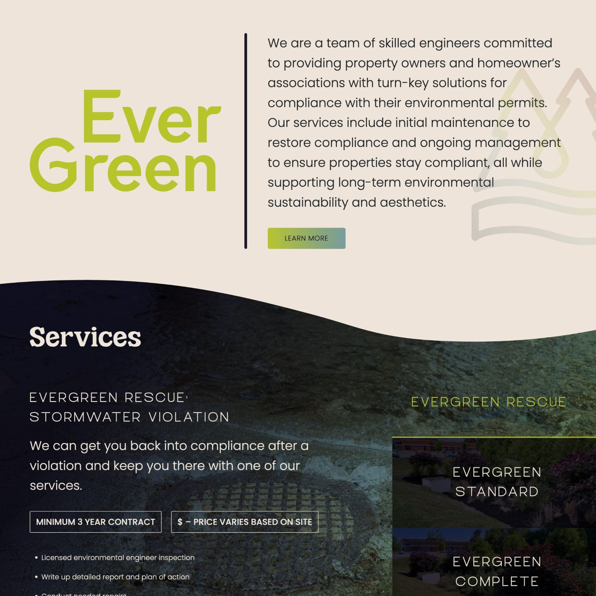 Louisville Website Design: EverGreen Infrastructure