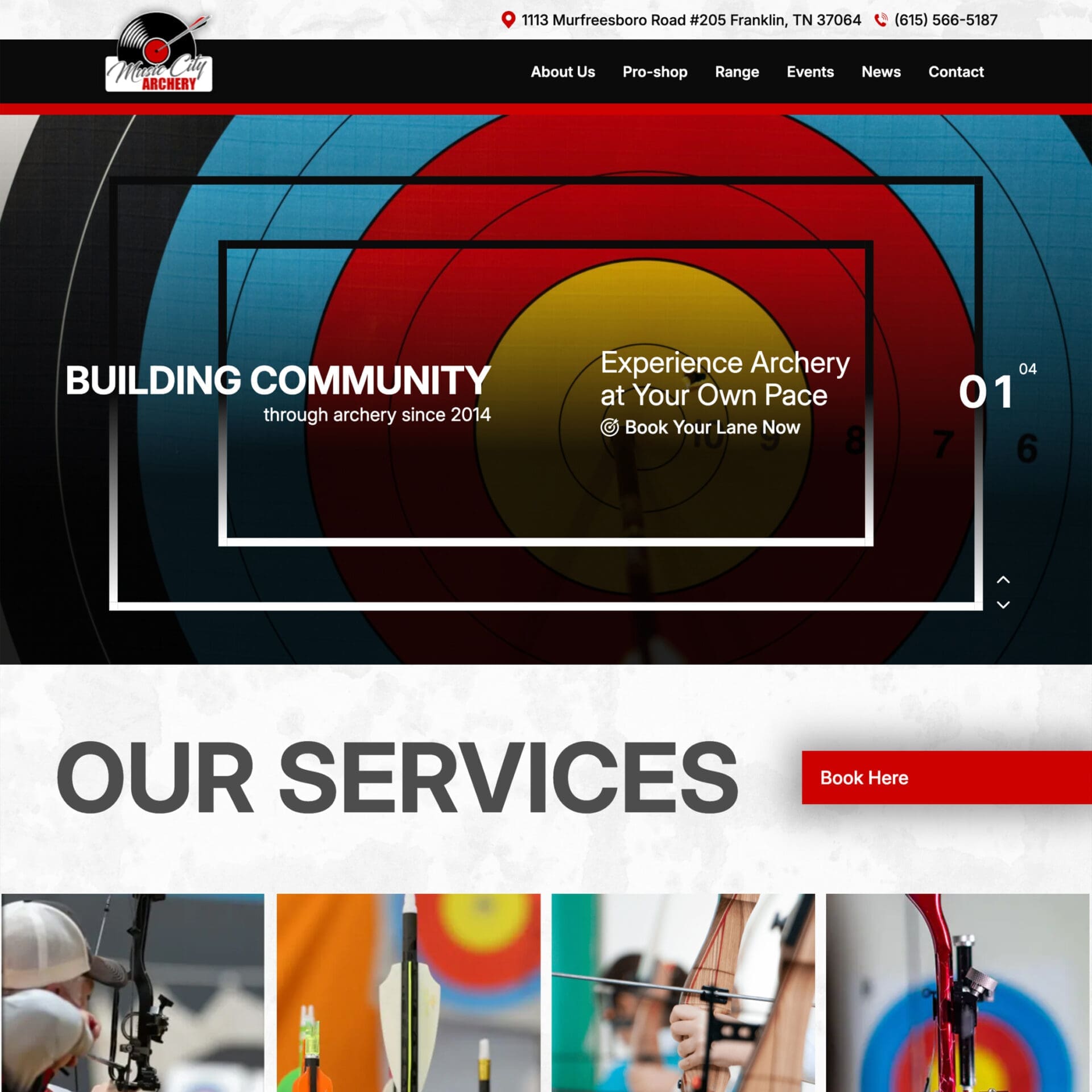 Louisville Website Design: Music City Archery