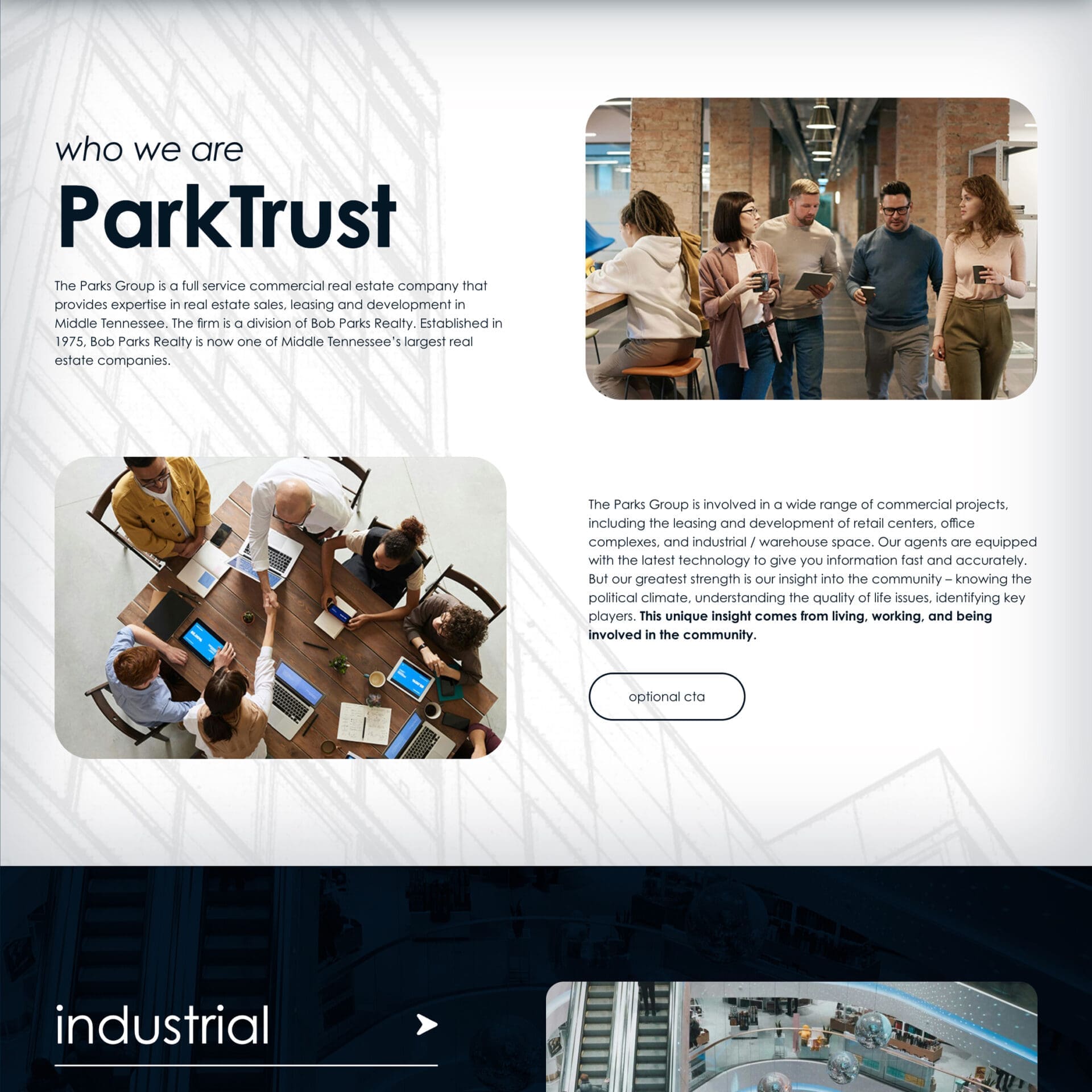 Louisville Website Design: ParkTrust Commercial