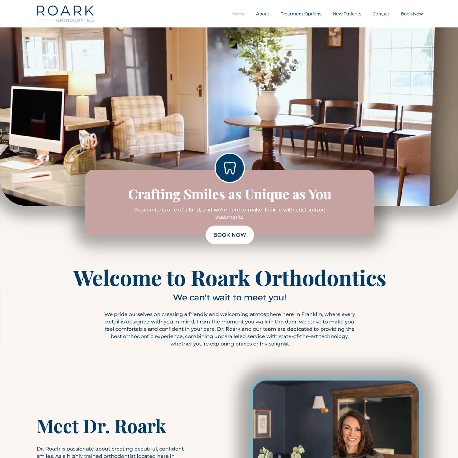 Louisville Website Design : Roark Orthodontics