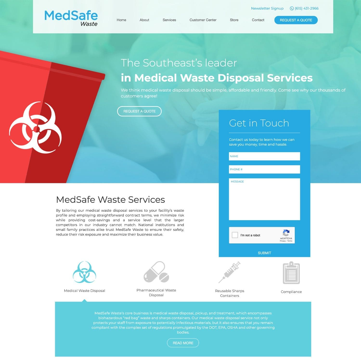 MedSafe - website design in louisville