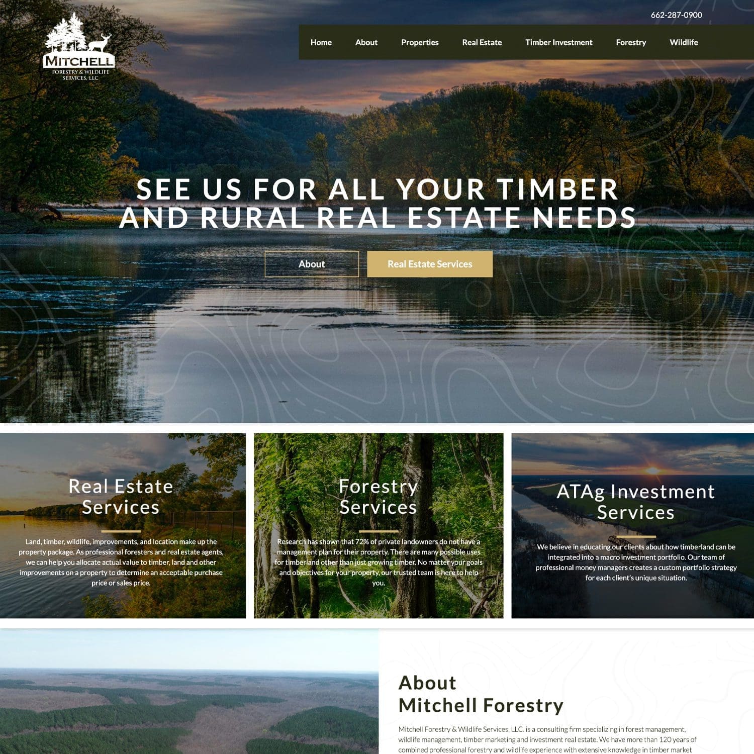 mitchell forestry - louisville web design